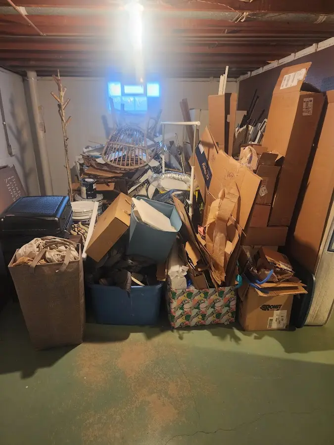 Roll-off dumpster container at job site for 15 Yard Dumpster Rental in Markham